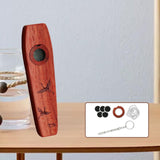 Maxbell Wooden Kazoo Wind Instrument for Party Supplies Outdoor Activities Beginners Style E