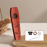 Maxbell Wooden Kazoo Wind Instrument for Party Supplies Outdoor Activities Beginners Style E