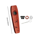 Maxbell Wooden Kazoo Wind Instrument for Party Supplies Outdoor Activities Beginners Style E
