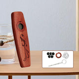 Maxbell Wooden Kazoo Wind Instrument for Party Supplies Outdoor Activities Beginners Style F