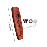 Maxbell Wooden Kazoo Wind Instrument for Party Supplies Outdoor Activities Beginners Style F
