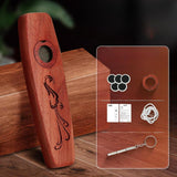Maxbell Wooden Kazoo Wind Instrument for Party Supplies Outdoor Activities Beginners Style F