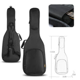 Maxbell Electric Guitar Bag Gig Bag Oxford Acoustic Guitar Case for Concert Carrying