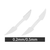 Maxbell 2Pcs Flute Mouthpiece Positioning Stickers for Woodwind Chinese Bamboo Flute Thickness 0.2mm