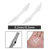 Maxbell 2Pcs Flute Mouthpiece Positioning Stickers for Woodwind Chinese Bamboo Flute Thickness 0.2mm
