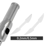 Maxbell 2Pcs Flute Mouthpiece Positioning Stickers for Woodwind Chinese Bamboo Flute Thickness 0.2mm