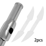 Maxbell 2Pcs Flute Mouthpiece Positioning Stickers for Woodwind Chinese Bamboo Flute Thickness 0.2mm