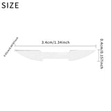 Maxbell 2Pcs Flute Mouthpiece Positioning Stickers for Woodwind Chinese Bamboo Flute Thickness 0.5mm