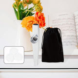 Maxbell Kazoo Flute Portable Education Gift with Storage Pouch for Children Beginner silver