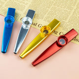Maxbell Kazoo Flute Portable Education Gift with Storage Pouch for Children Beginner red