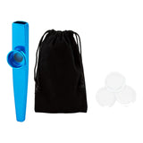 Maxbell Kazoo Flute Portable Education Gift with Storage Pouch for Children Beginner blue