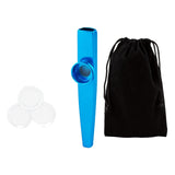 Maxbell Kazoo Flute Portable Education Gift with Storage Pouch for Children Beginner blue
