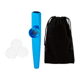 Maxbell Kazoo Flute Portable Education Gift with Storage Pouch for Children Beginner blue