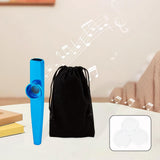 Maxbell Kazoo Flute Portable Education Gift with Storage Pouch for Children Beginner blue