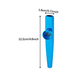 Maxbell Kazoo Flute Portable Education Gift with Storage Pouch for Children Beginner blue