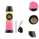 Maxbell Kazoo Toy Professional Accompaniment with Membranes for Guitar Ukulele Piano Yellow Pink