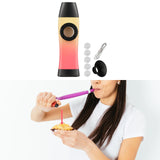 Maxbell Kazoo Toy Professional Accompaniment with Membranes for Guitar Ukulele Piano Yellow Dark Pink