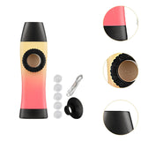 Maxbell Kazoo Toy Professional Accompaniment with Membranes for Guitar Ukulele Piano Yellow Dark Pink