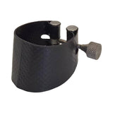 Maxbell Saxophone Mouthpiece Ligature Fastener Sturdy PU Leather for Bass Saxophones