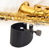Maxbell Saxophone Mouthpiece Ligature Fastener Sturdy PU Leather for Bass Saxophones