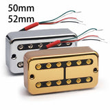 Maxbell Electric Guitar Bridge Pickup Guitar Parts Prewired Humbucking Bridge Pickup Gold 50mm