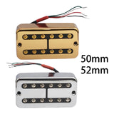 Maxbell Electric Guitar Bridge Pickup Guitar Parts Prewired Humbucking Bridge Pickup Gold 50mm