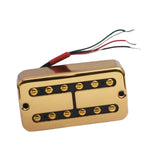 Maxbell Electric Guitar Bridge Pickup Guitar Parts Prewired Humbucking Bridge Pickup Gold 50mm