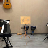Maxbell Wooden Music Stand for Sheet Music Sturdy Portable for Lectern Piano Player with phone clip