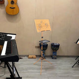 Maxbell Wooden Music Stand for Sheet Music Sturdy Portable for Lectern Piano Player with tray phone clip