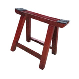 Maxbell Wooden Guzheng Stand Sturdy Stable Guzheng Holder for Stage Beginner Travel Red