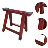 Maxbell Wooden Guzheng Stand Sturdy Stable Guzheng Holder for Stage Beginner Travel Red