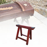 Maxbell Wooden Guzheng Stand Sturdy Stable Guzheng Holder for Stage Beginner Travel Red