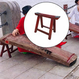 Maxbell Wooden Guzheng Stand Sturdy Stable Guzheng Holder for Stage Beginner Travel Red