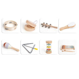 Maxbell 8x Xylophone Maracas Percussion Toy Set for Preschool Age 2-4 Birthday Gifts