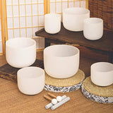 Maxbell Singing Bowls Set with Mallets Meditation Sound Bowl Carry Case Relaxing Kit 9 inch Set