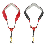 Maxbell Saxophone Neck Strap Comfortable Universal Adjustable Length Wind Instrument Red