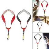 Maxbell Saxophone Neck Strap Comfortable Universal Adjustable Length Wind Instrument Red