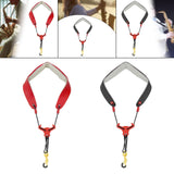 Maxbell Saxophone Neck Strap Comfortable Universal Adjustable Length Wind Instrument Red