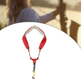 Maxbell Saxophone Neck Strap Comfortable Universal Adjustable Length Wind Instrument Red