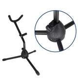 Maxbell Saxophone Stand Triangle Base Accessories Folding Soft Rubber Sponge Padding
