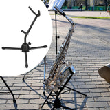 Maxbell Saxophone Stand Triangle Base Accessories Folding Soft Rubber Sponge Padding