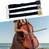 Maxbell Cello Endpin Anchor Portable Stable Adjustable Strap for Performance Concert Black