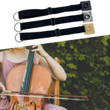 Maxbell Cello Endpin Anchor Portable Stable Adjustable Strap for Performance Concert Black