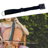 Maxbell Cello Endpin Anchor Portable Stable Adjustable Strap for Performance Concert Black