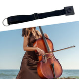 Maxbell Cello Endpin Anchor Portable Stable Adjustable Strap for Performance Concert Black