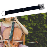 Maxbell Cello Endpin Anchor Portable Stable Adjustable Strap for Performance Concert Stripe