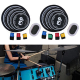Maxbell Drum Mute Pads 10 12 14 16 inch Home Drum Sound Dampening Pads Practice Pads with 3 Cymbal Mutes