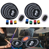 Maxbell Drum Mute Pads 10 12 14 16 inch Home Drum Sound Dampening Pads Practice Pads with 3 Cymbal Mutes
