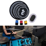 Maxbell Drum Mute Pads 10 12 14 16 inch Home Drum Sound Dampening Pads Practice Pads with 3 Cymbal Mutes