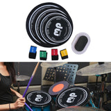 Maxbell Drum Mute Pads 10 12 14 16 inch Home Drum Sound Dampening Pads Practice Pads with 4 Cymbal Mutes